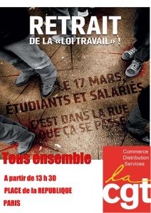 Rassemblement 17 mars Paris – Place de la République 13H30